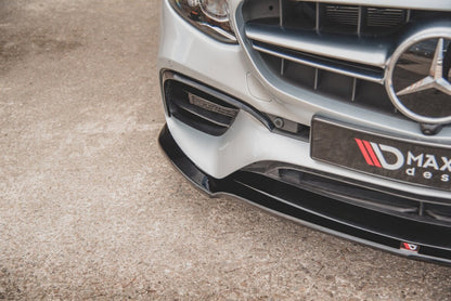 Frontlippe V.1 passend für Mercedes E63 AMG Kombi/Limousine S213/W213 schwarz Hochglanz