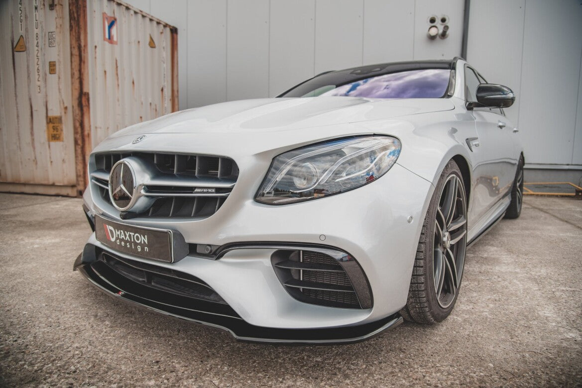Frontlippe V.1 passend für Mercedes E63 AMG Kombi/Limousine S213/W213 schwarz Hochglanz
