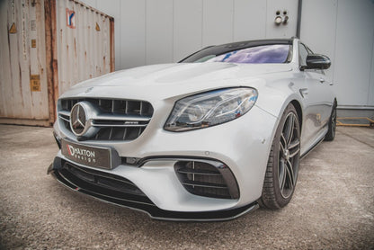Frontlippe V.1 passend für Mercedes E63 AMG Kombi/Limousine S213/W213 schwarz Hochglanz