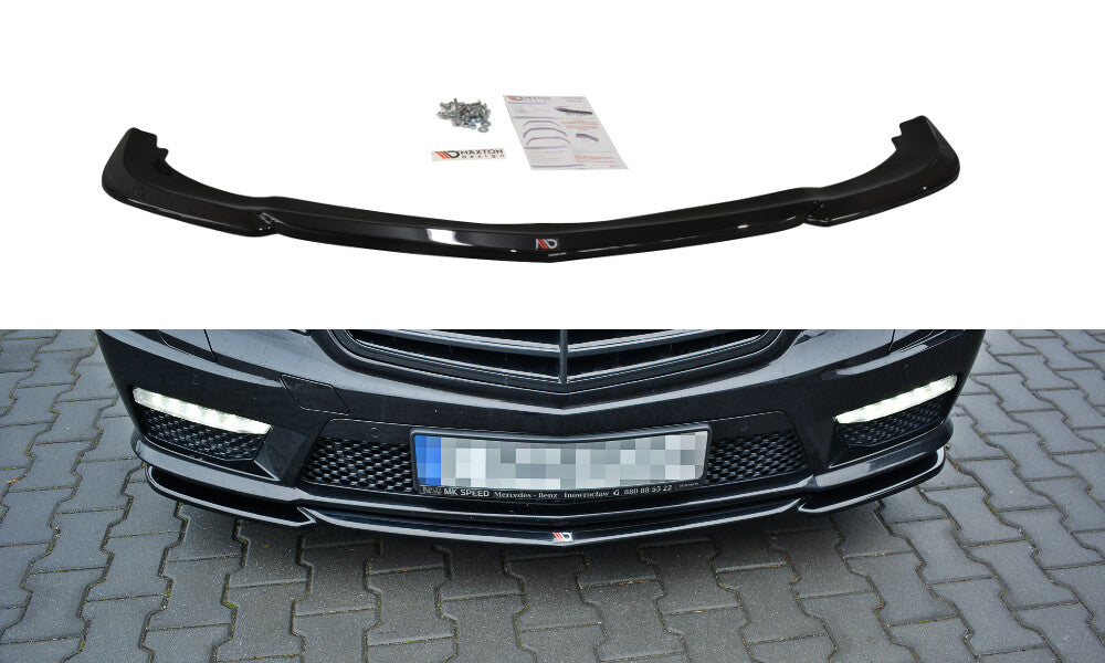 Frontlippe V.1 passend für Mercedes E63 AMG W212 schwarz Hochglanz