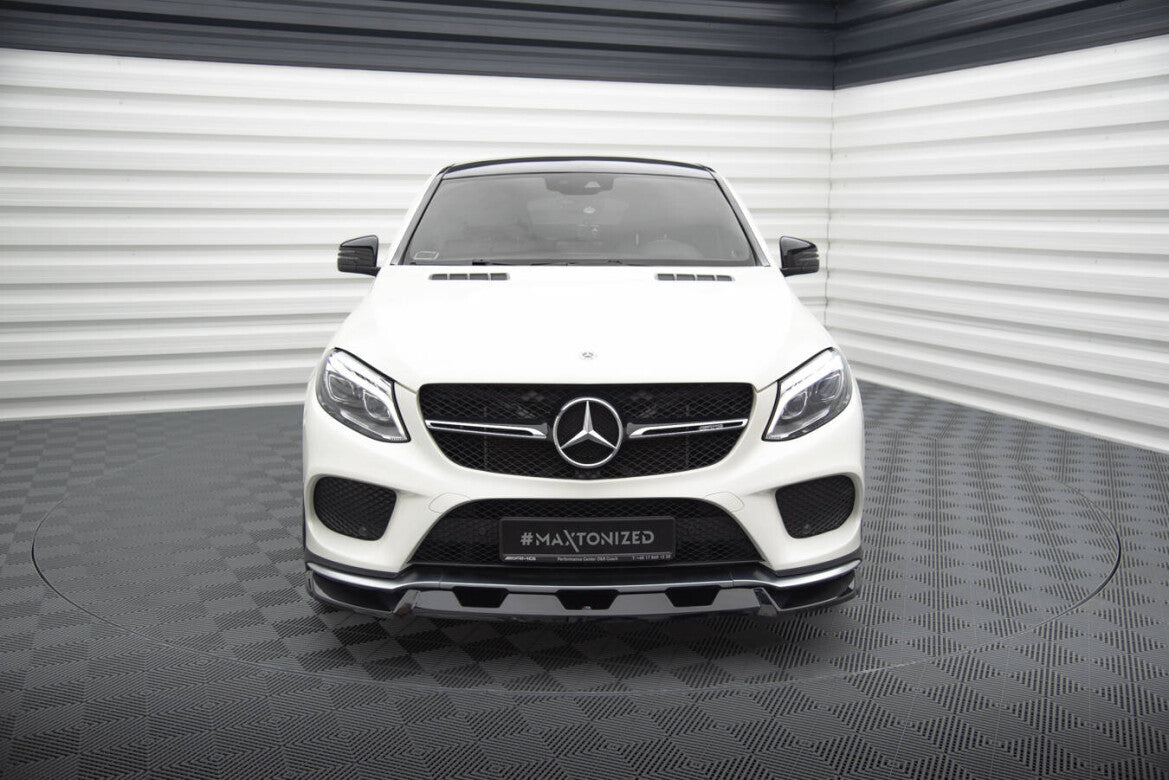 Frontlippe V.1 passend für Mercedes GLE Coupe 43 AMG / AMG-Line C292 schwarz Hochglanz