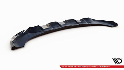 Frontlippe V.1 passend für Mercedes GLE Coupe 43 AMG / AMG-Line C292 schwarz Hochglanz