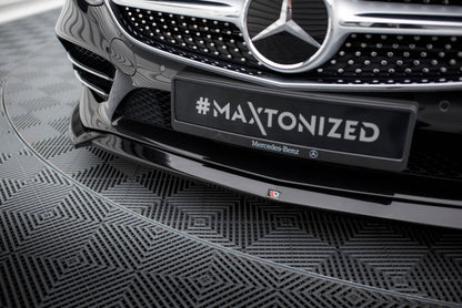 Frontlippe V.1 passend für Mercedes S Coupe AMG-Line C217 FL schwarz Hochglanz