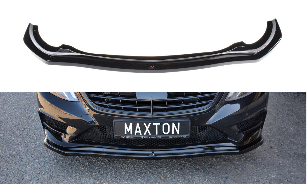 Frontlippe V.1 passend für Mercedes S-Klasse AMG-LINE W222 schwarz Hochglanz