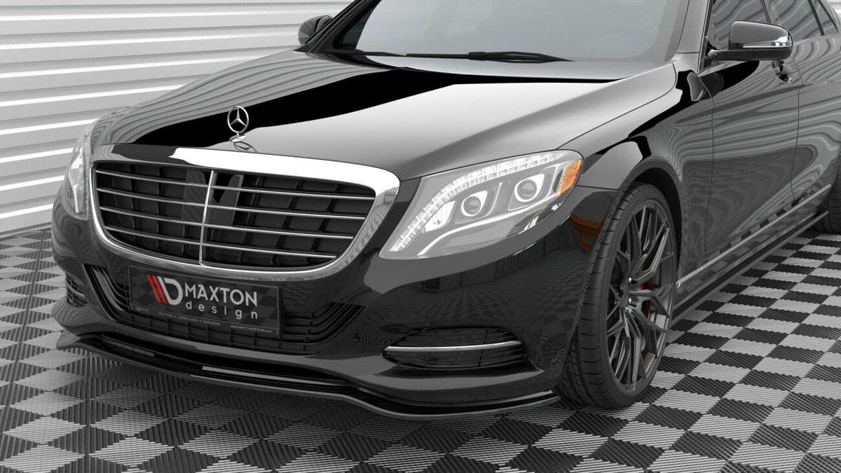 Frontlippe V.1 passend für Mercedes S W222 schwarz Hochglanz