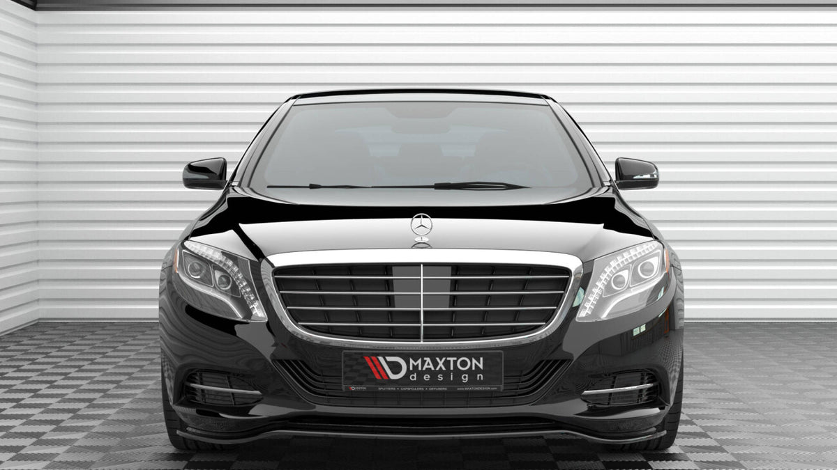 Frontlippe V.1 passend für Mercedes S W222 schwarz Hochglanz