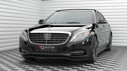 Frontlippe V.1 passend für Mercedes S W222 schwarz Hochglanz