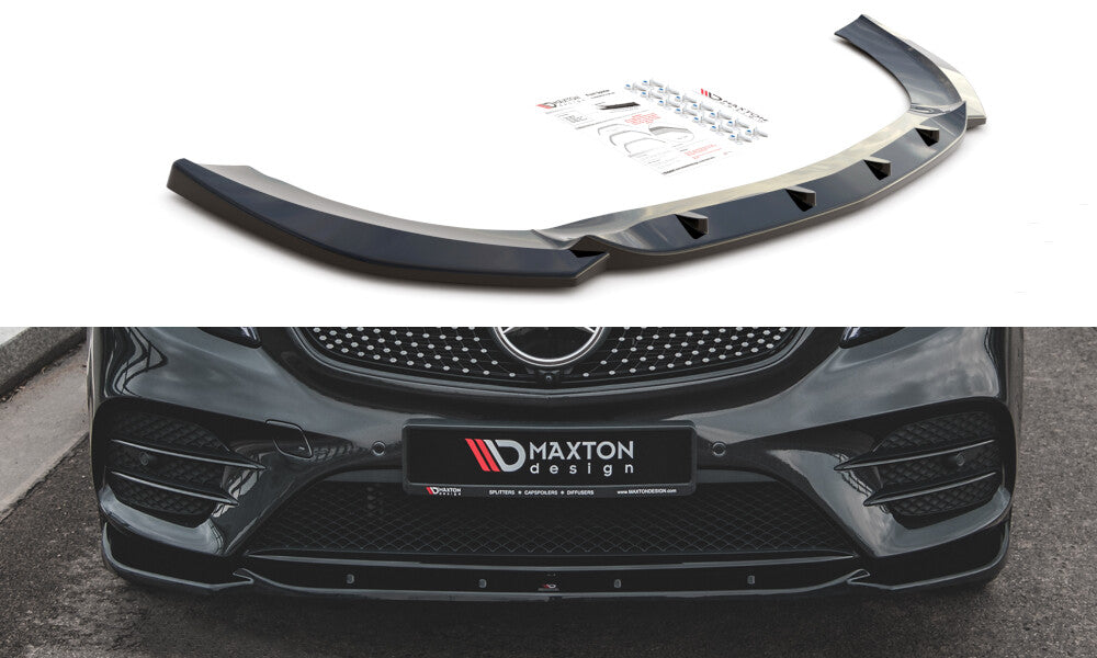 Frontlippe V.1 passend für Mercedes V-Klasse AMG-Line W447 FL schwarz Hochglanz