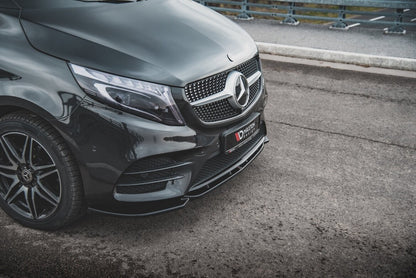 Frontlippe V.1 passend für Mercedes V-Klasse AMG-Line W447 FL schwarz Hochglanz