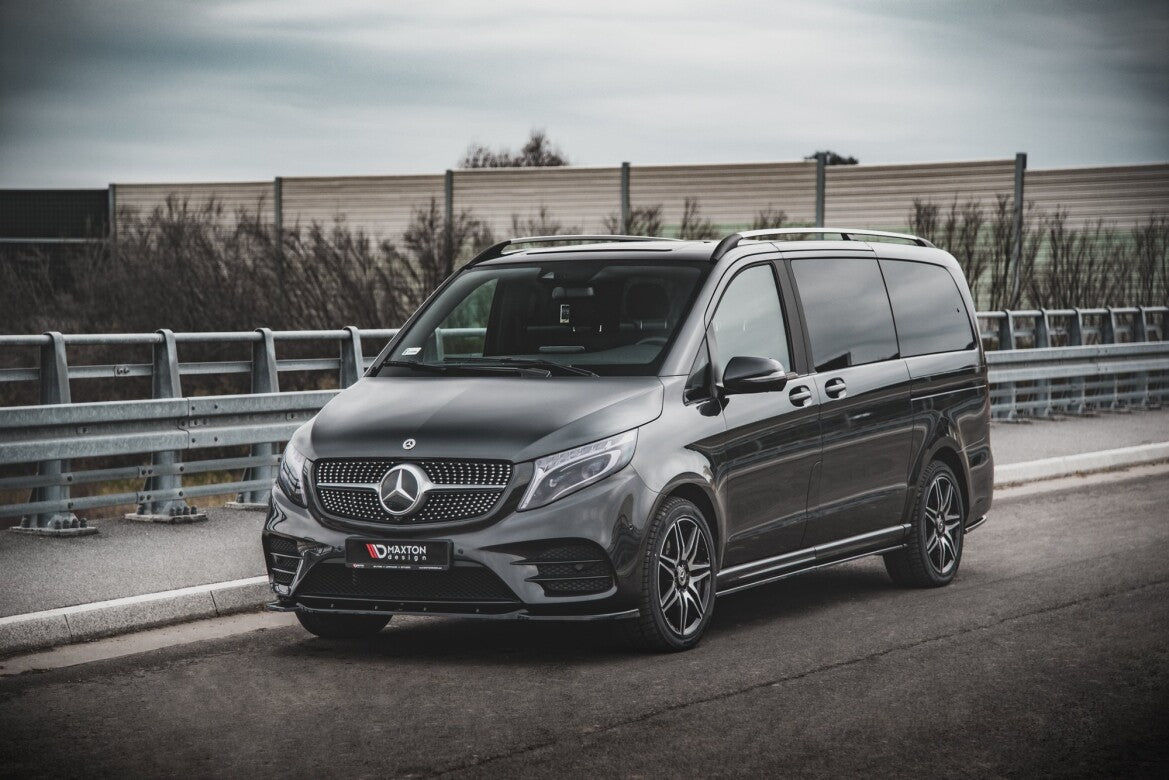 Frontlippe V.1 passend für Mercedes V-Klasse AMG-Line W447 FL schwarz Hochglanz