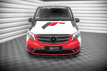Frontlippe V.1 passend für Mercedes Vito W447 FL schwarz Hochglanz