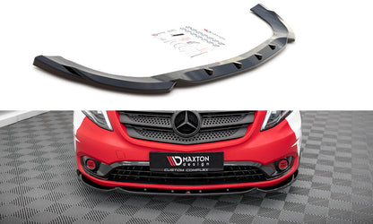 Frontlippe V.1 passend für Mercedes Vito W447 FL schwarz Hochglanz