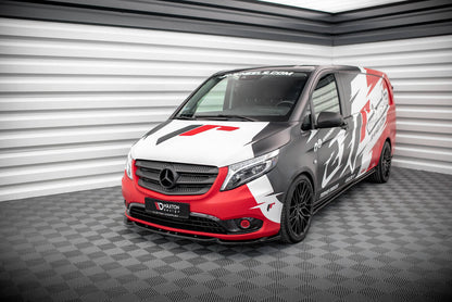 Frontlippe V.1 passend für Mercedes Vito W447 FL schwarz Hochglanz