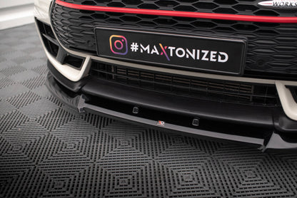 Frontlippe V.1 passend für Mini Cooper Clubman John Cooper Works F54 FL schwarz Hochglanz