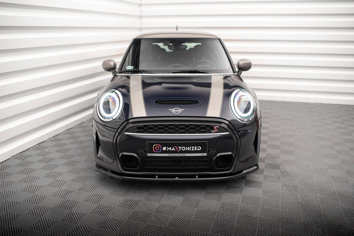 Frontlippe V.1 passend für Mini Cooper S F56 FL schwarz Hochglanz