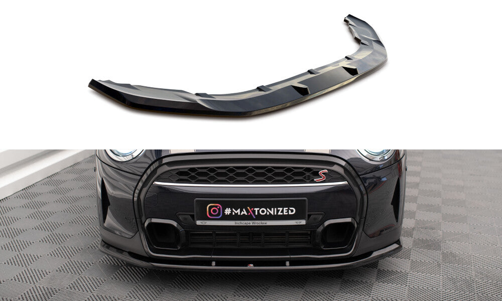 Frontlippe V.1 passend für Mini Cooper S F56 FL schwarz Hochglanz