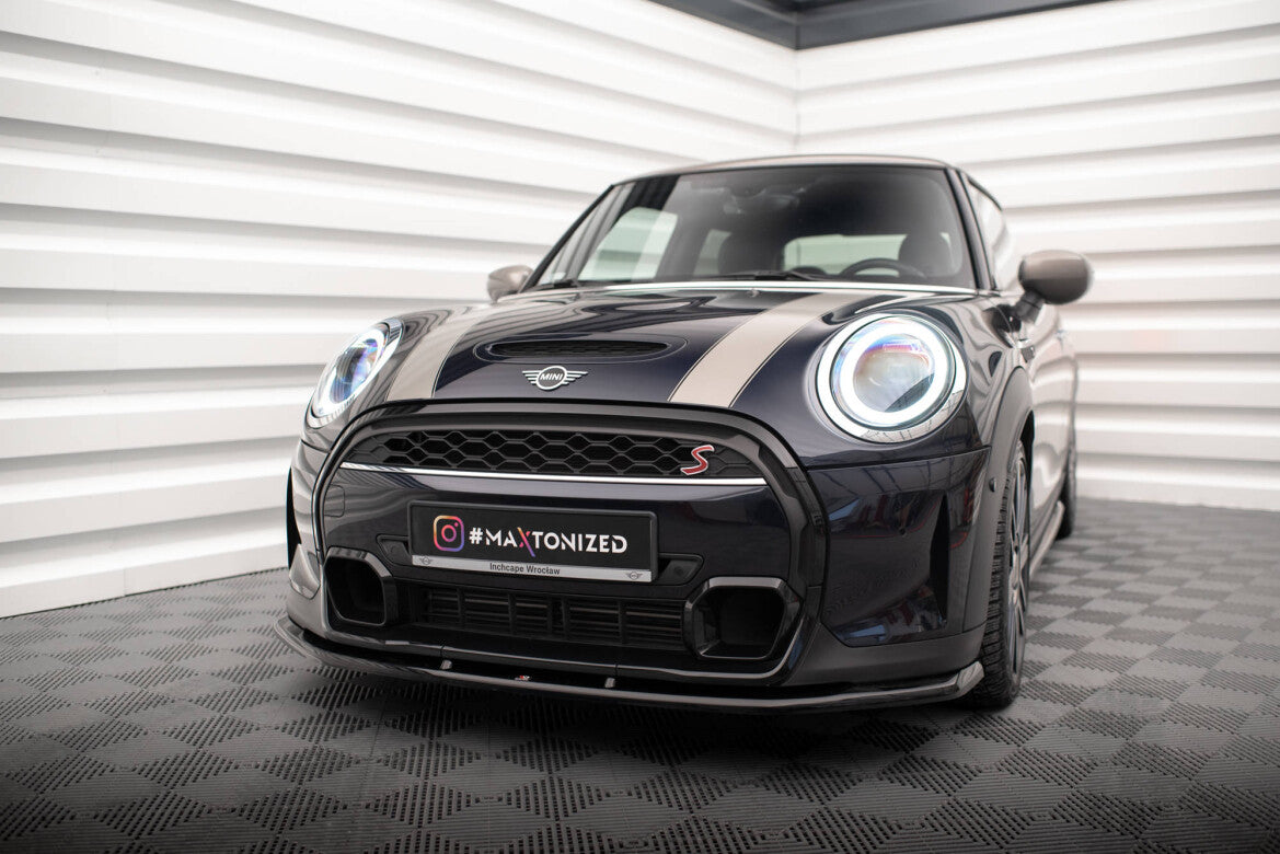 Frontlippe V.1 passend für Mini Cooper S F56 FL schwarz Hochglanz