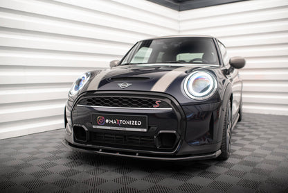 Frontlippe V.1 passend für Mini Cooper S F56 FL schwarz Hochglanz