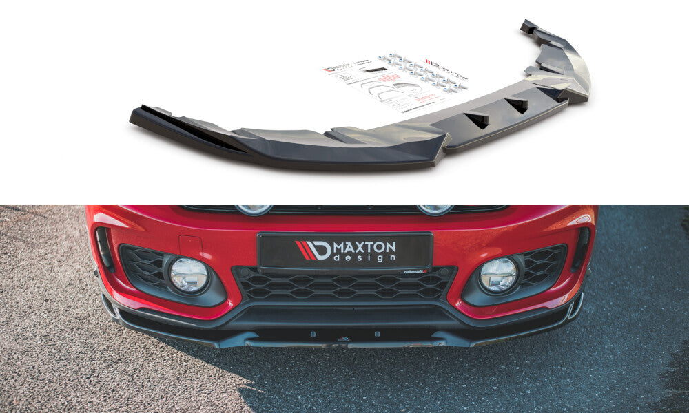 Frontlippe V.1 passend für Mini Countryman Mk2 F60 JCW schwarz Hochglanz