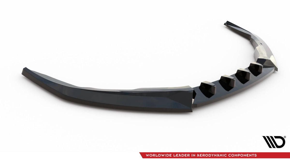 Frontlippe V.1 passend für Porsche 718 Cayman 982c schwarz Hochglanz