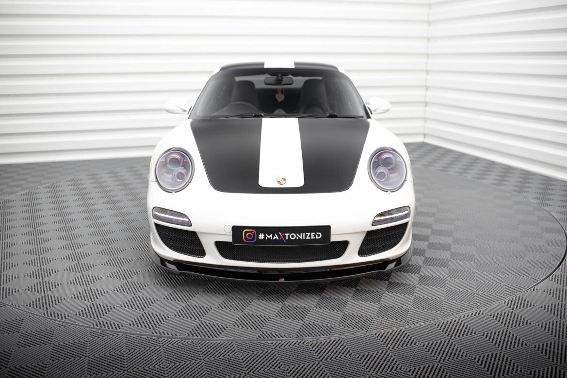 Frontlippe V.1 passend für Porsche 911 Carrera 997 FL schwarz Hochglanz