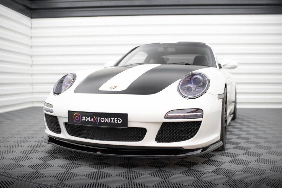 Frontlippe V.1 passend für Porsche 911 Carrera 997 FL schwarz Hochglanz