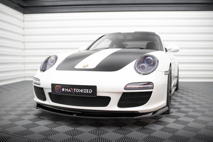 Frontlippe V.1 passend für Porsche 911 Carrera 997 FL schwarz Hochglanz