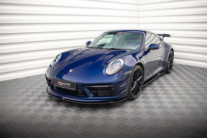 Frontlippe V.1 passend für Porsche 911 Carrera Aero / Carrera GTS 992 schwarz Hochglanz