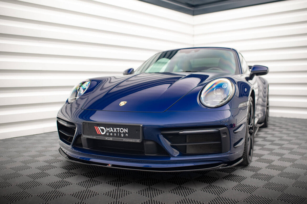 Frontlippe V.1 passend für Porsche 911 Carrera Aero / Carrera GTS 992 schwarz Hochglanz