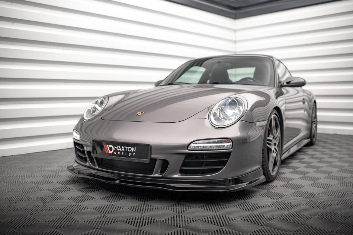 Frontlippe V.1 passend für Porsche 911 Carrera GTS 997 FL schwarz Hochglanz