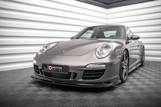 Frontlippe V.1 passend für Porsche 911 Carrera GTS 997 FL schwarz Hochglanz