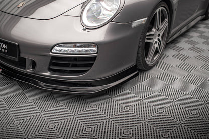 Frontlippe V.1 passend für Porsche 911 Carrera GTS 997 FL schwarz Hochglanz