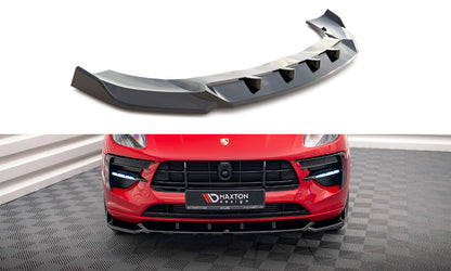 Frontlippe V.1 passend für Porsche Macan GTS / Sport Design Mk1 FL schwarz Hochglanz