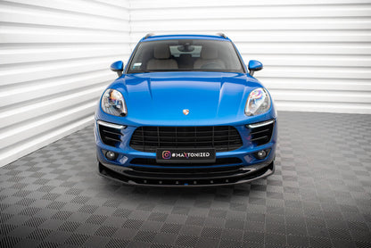 Frontlippe V.1 passend für Porsche Macan Mk1 schwarz Hochglanz