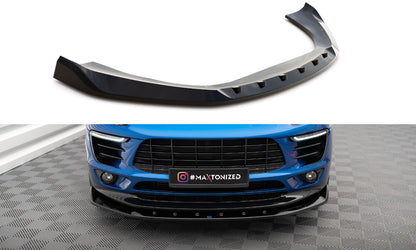 Frontlippe V.1 passend für Porsche Macan Mk1 schwarz Hochglanz