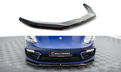 Frontlippe V.1 passend für Porsche Panamera E-Hybrid 971 FL schwarz Hochglanz