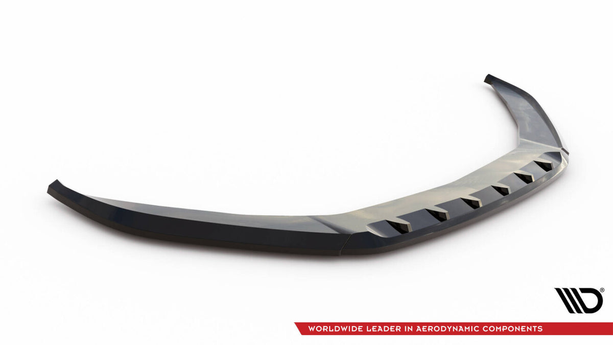 Frontlippe V.1 passend für Porsche Panamera E-Hybrid / Panamera 4S 971 schwarz Hochglanz