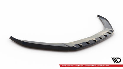 Frontlippe V.1 passend für Porsche Panamera E-Hybrid / Panamera 4S 971 schwarz Hochglanz