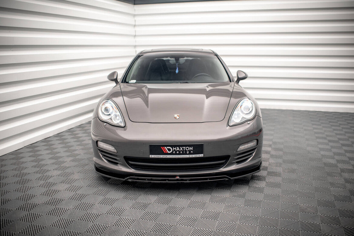 Frontlippe V.1 passend für Porsche Panamera / Panamera Diesel 970 schwarz Hochglanz