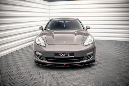 Frontlippe V.1 passend für Porsche Panamera / Panamera Diesel 970 schwarz Hochglanz