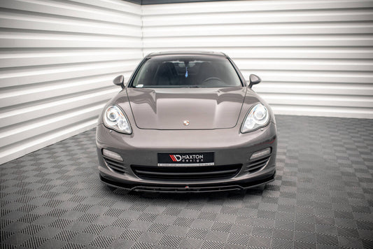 Frontlippe V.1 passend für Porsche Panamera / Panamera Diesel 970 schwarz Hochglanz
