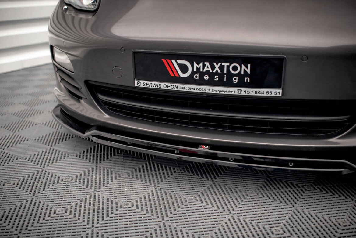 Frontlippe V.1 passend für Porsche Panamera / Panamera Diesel 970 schwarz Hochglanz