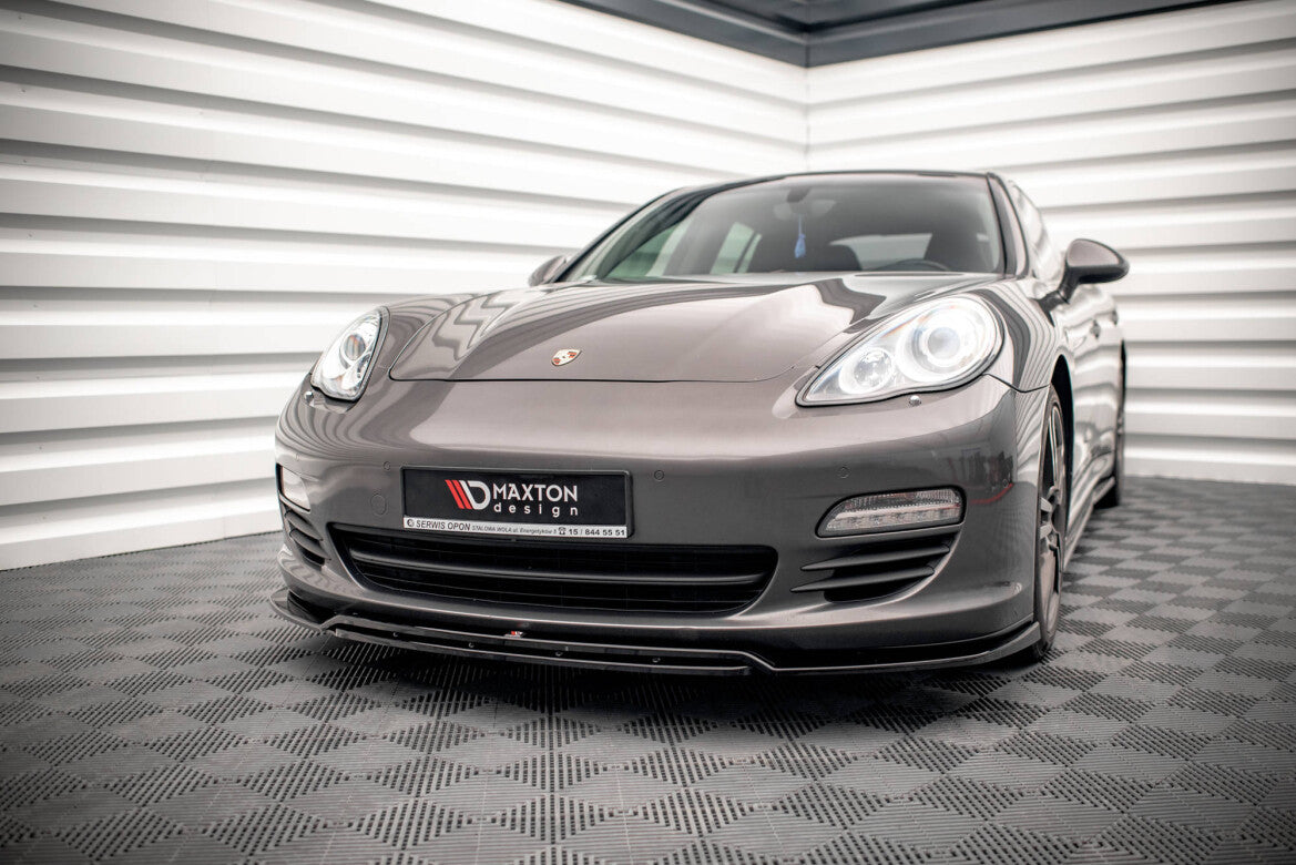 Frontlippe V.1 passend für Porsche Panamera / Panamera Diesel 970 schwarz Hochglanz