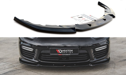 Frontlippe V.1 passend für Porsche Panamera Turbo 970 FL schwarz Hochglanz