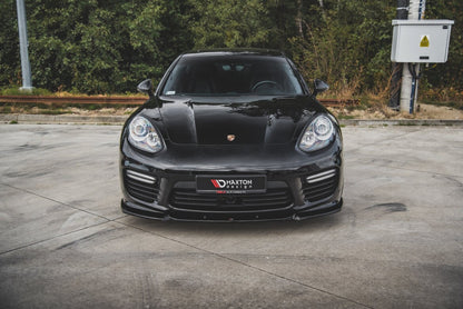 Frontlippe V.1 passend für Porsche Panamera Turbo 970 FL schwarz Hochglanz