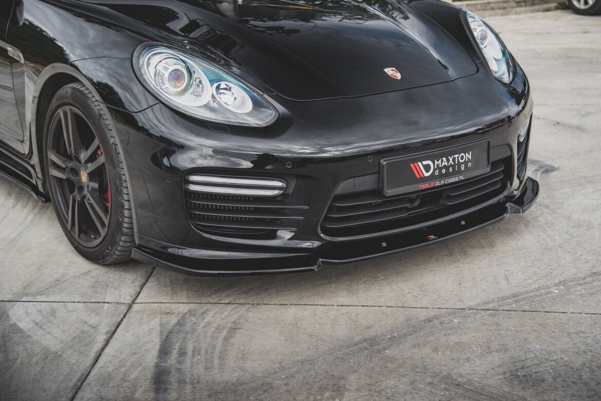 Frontlippe V.1 passend für Porsche Panamera Turbo 970 FL schwarz Hochglanz