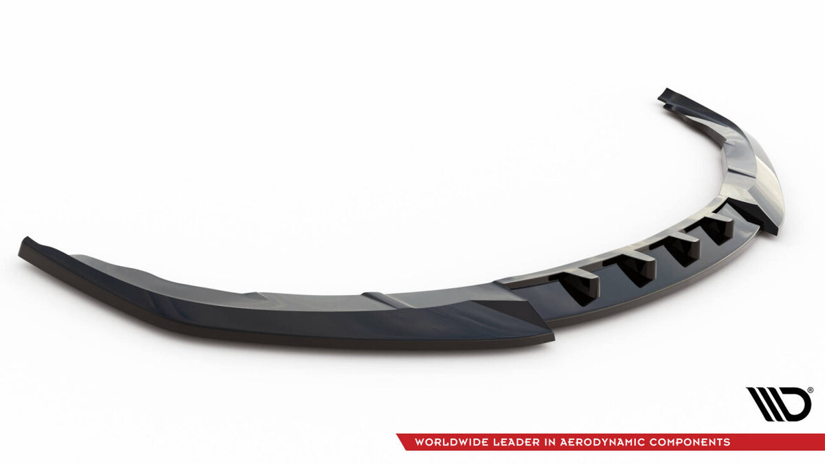 Frontlippe V.1 passend für Porsche Panamera Turbo Sport Design Package 970 schwarz Hochglanz