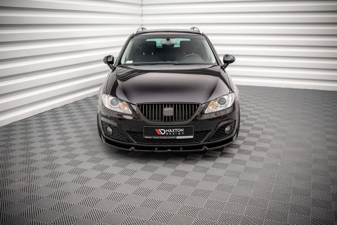 Frontlippe V.1 passend für Seat Exeo schwarz Hochglanz