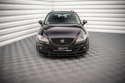 Frontlippe V.1 passend für Seat Exeo schwarz Hochglanz