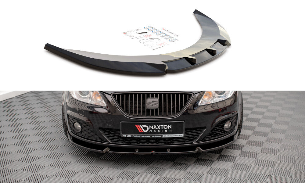 Frontlippe V.1 passend für Seat Exeo schwarz Hochglanz